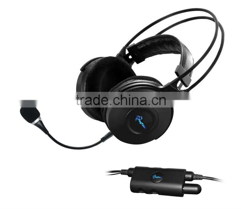 DVD Home theater headphone 5.1 surround sound headset with 8 drivers bulit-in