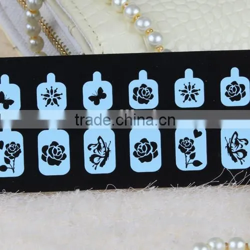 2016 hot selling custom nail stencils