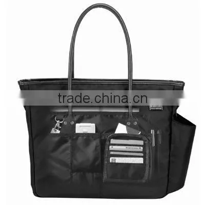 Shopping big eco business polyester shoulder handbags with case card holder