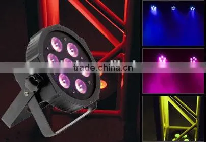 dmx512 dj par light 7 x 8w rgbw led par light