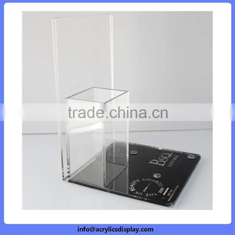 China manufacture hot sell acrylic cosmetic display case stands