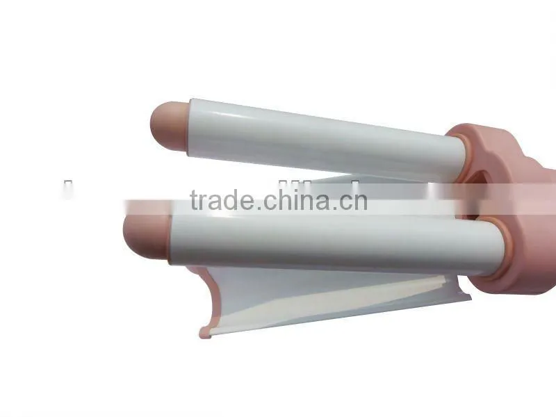 Hot!!! Best LCD ceramic 3 barrel hair waver