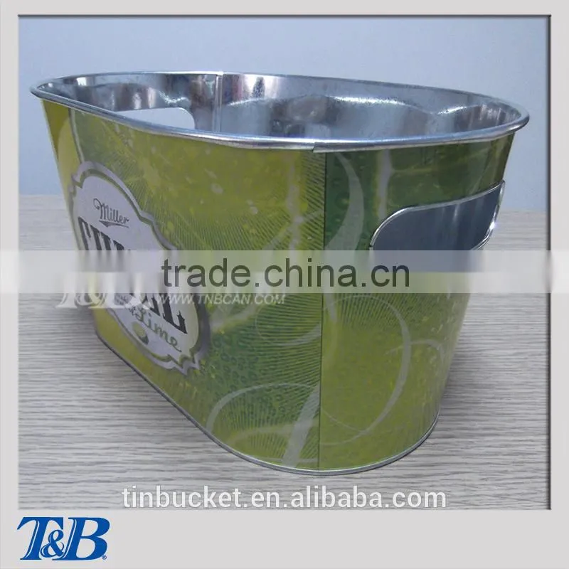 zinc oval paint bucket