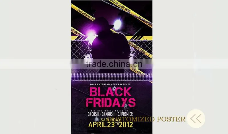 Glossy full color posters and banner printing services