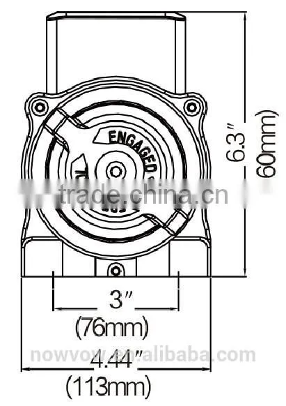 Mini 12V electric winch NVT3500, mini portable winch, atv winch