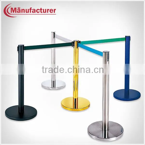 Airport Retractable Queue Management Pole Stanchions for Sale