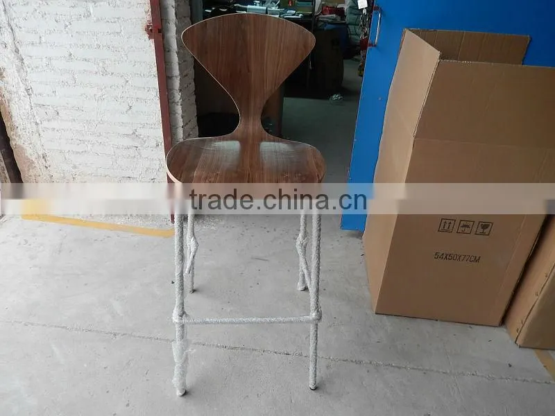 Cherner bar chair chrome leg bentwood bar stool factory price direct