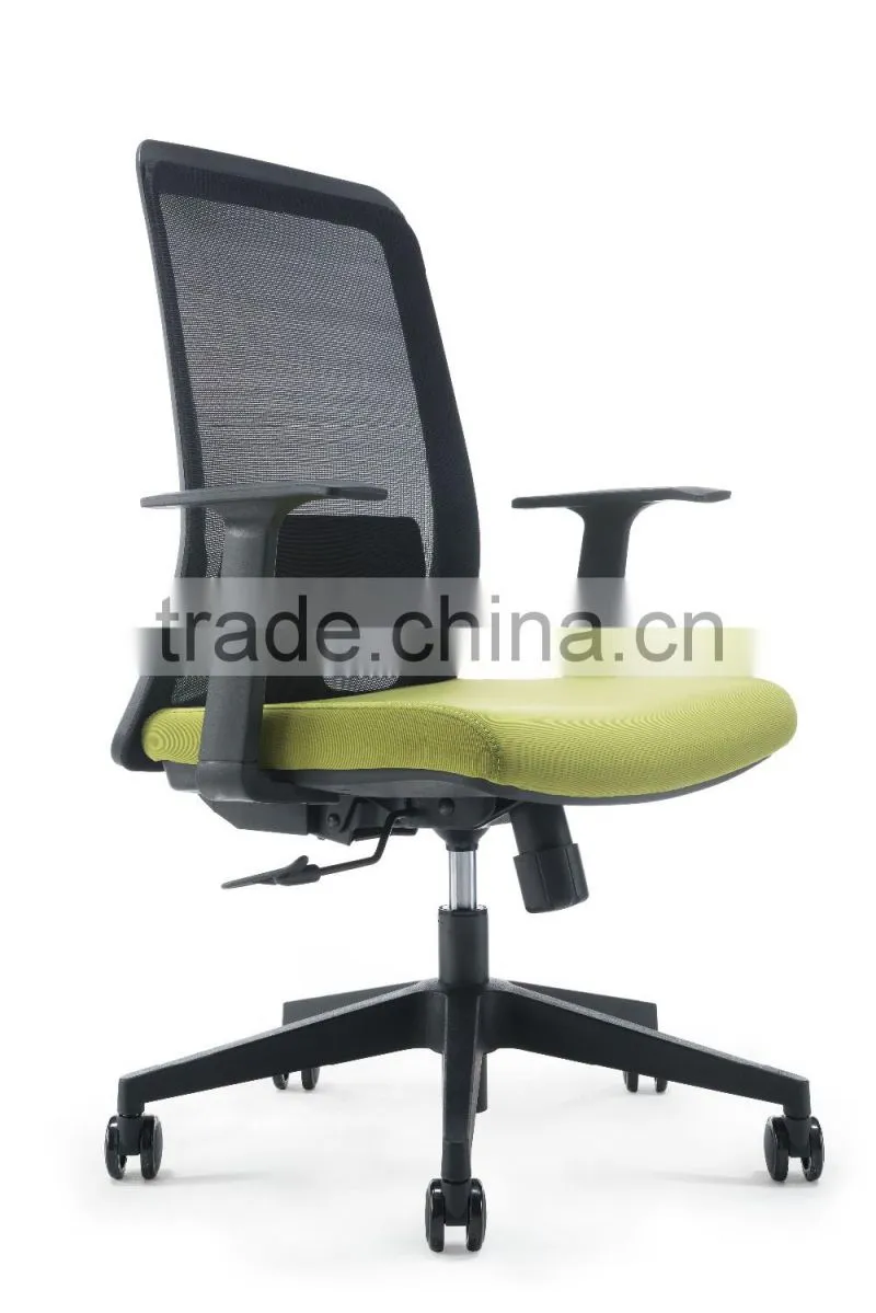 2016 Cheap price mesh fabric for chair many color optional nylon five star base fixed armrest