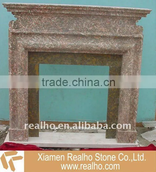 natural stone fireplace