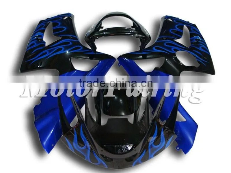 Fairing Kits for Kawasaki Ninja ZX6R 2003 2004 ZX 6R 03 04 ABS Injection mold zx6r 03 04 Body Kits Blue Black