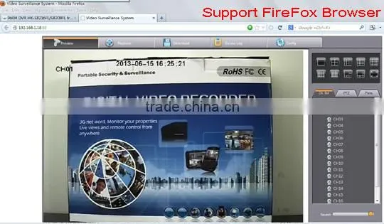 KingCCTV Professional network standalone recorder NVR5832D 32ch 960P NVR support 3G Wifi P2P 8HDD