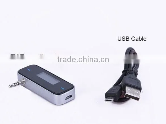 New Electronic Car MP3 Player 3.5mm In-car FM Transmitter For iPhone /iPod Touch/ipad Mini Wireless Transmitter