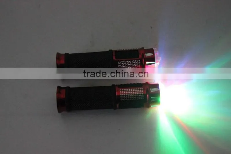 SCL-2014120013 high quality motorcycle handle grip with LED muti-color light