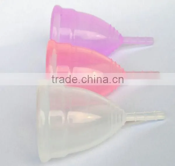 2016 FDA CE 100% Medical Silicone Lady Menstrual Cups