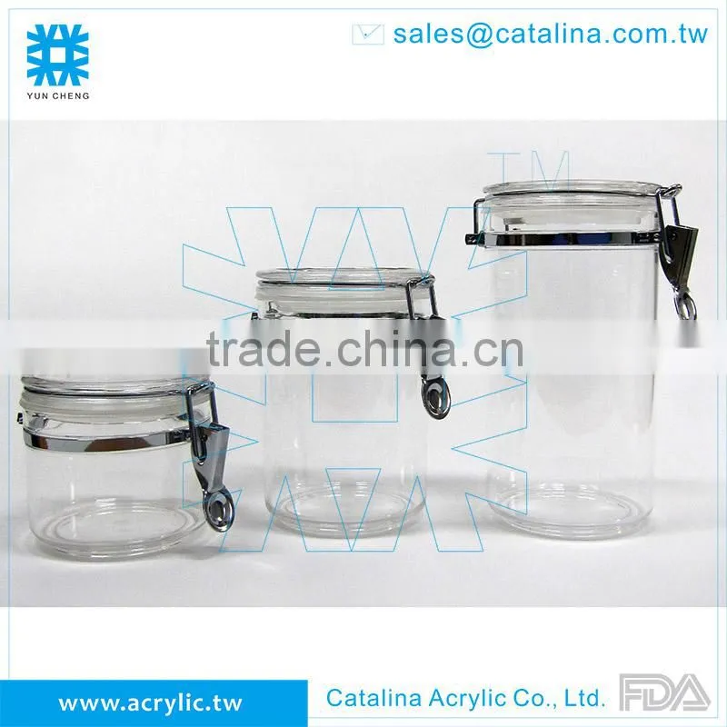 1L WITH CLEAR LID, CANISTER