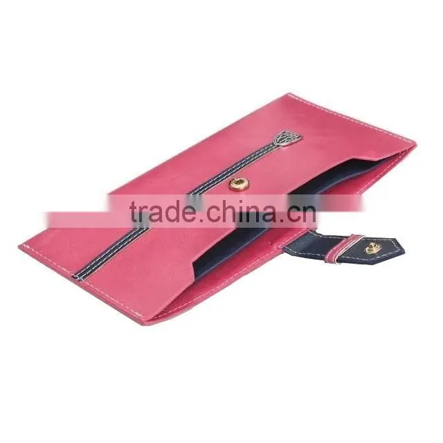universal carrying 2 two dual double phones cell/mobile phones leather case cover bag purse pouch new product 2016