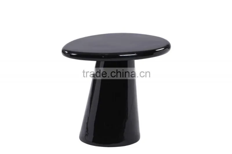 White End Table. Fiberglass Material in High Gloss Finishing.