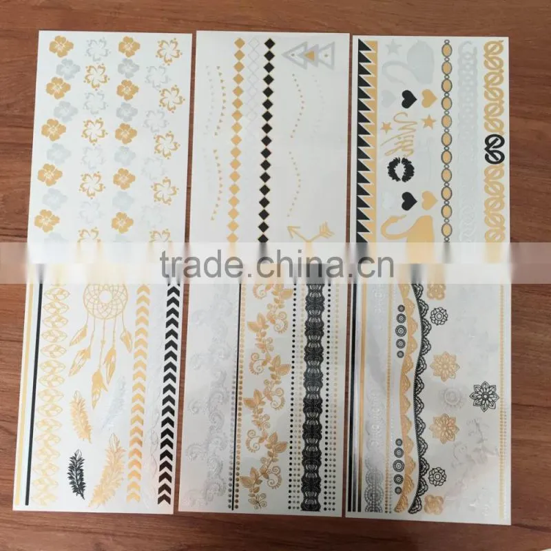 2015 White Color Fashional Tattoo Sticker