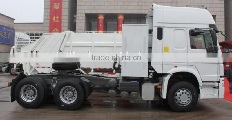 New model Sinotruk Howo 340hp 6*4 LNG prime mover for sale