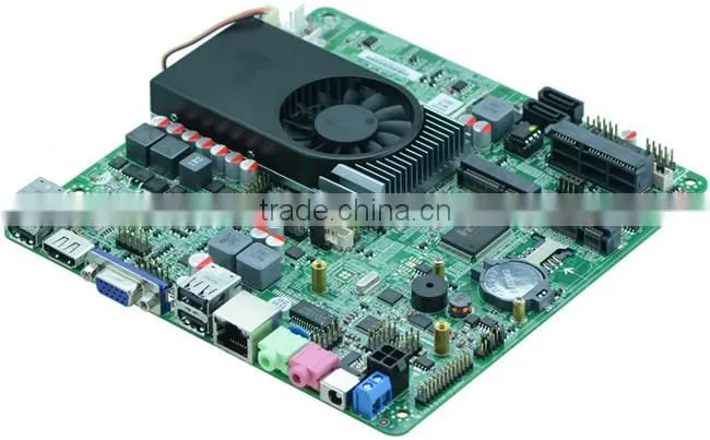 Intel POS mainboard Celeron 1037u fanless industrila motherboard for all in one pc 8*usb,2*com