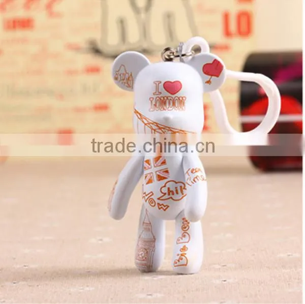 custom gloomy bear rubber key chain