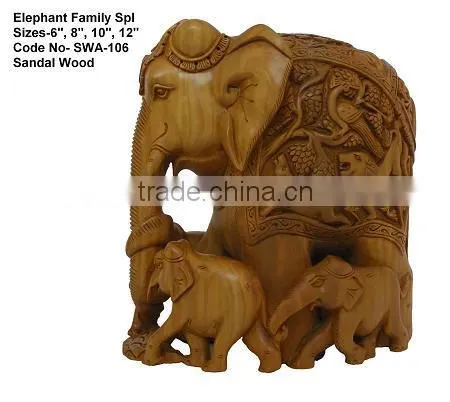 sandalwood elephant,carved indian elephant,sandalwood hathi