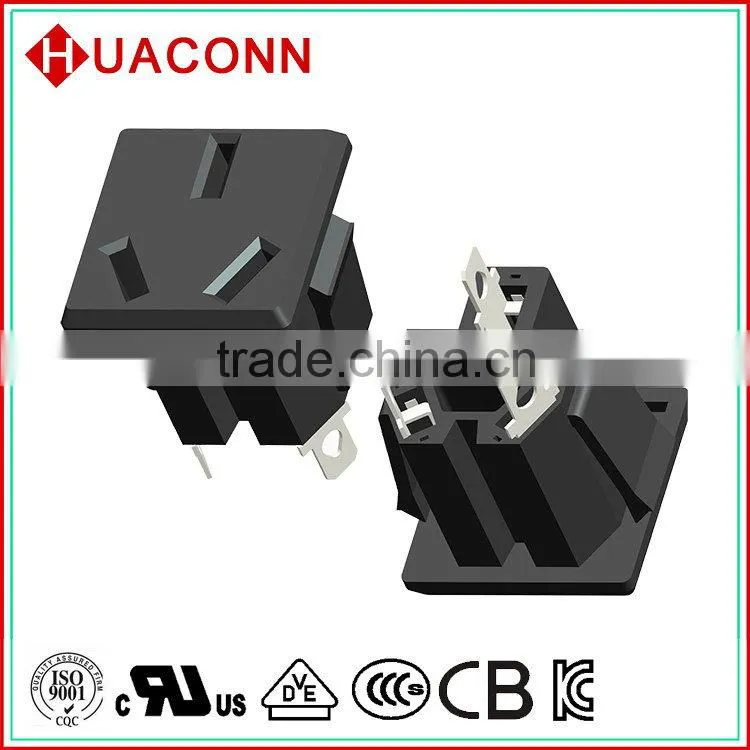 Hc-f-c1 design hot sale desktop us ac socket with usb jack