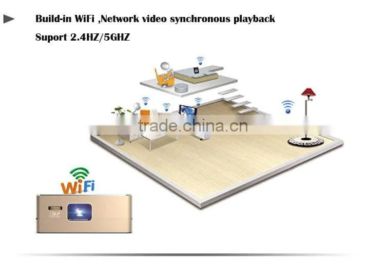 4 Core Cpu Build in Speakers Dlp Link 3d Home Theater 4K full hd 3d led projector