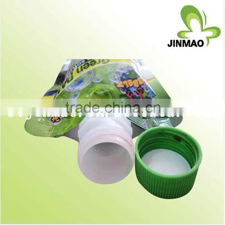 liquid stand up pouch/container with plastic for juicespout for sale