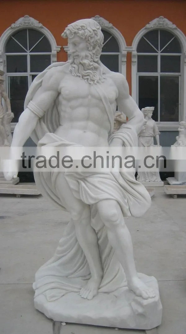 Greek Mythology White Marble Figure Man Statue