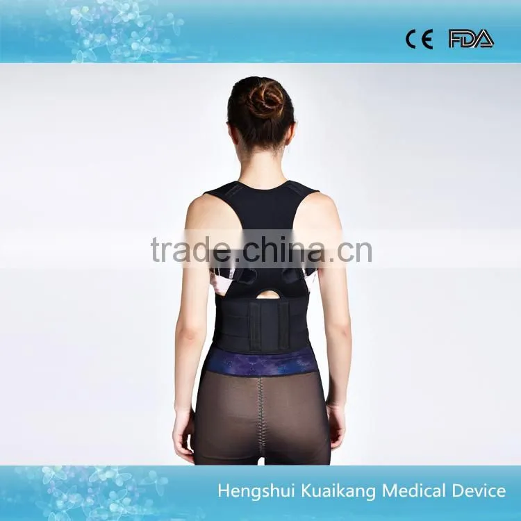 high quality orthopedic back and shoulders support belt back brace to correct posture