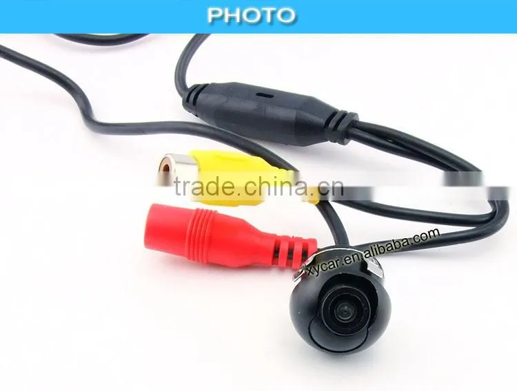2016Hot! Newest mini moving guide line 360 degree around/rear view car mirror camera XY-1692