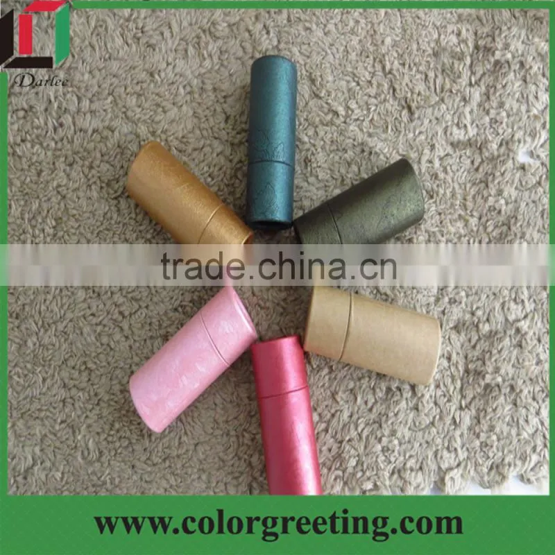 Alibaba China wholesale custom design luxury small mini round tube lipstick boxes