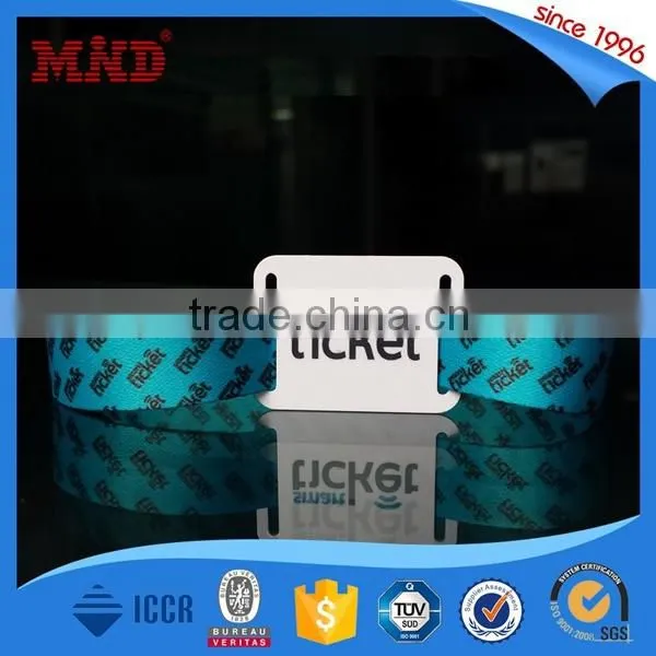 MDWW02 Cheap customized festival fabric rfid woven wristband