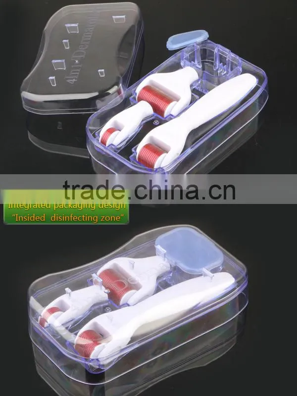 Micro Needle Therapy 4 in 1 derma roller DRS dermaroller Acne Scars Marks Derma Skin Meso Roller