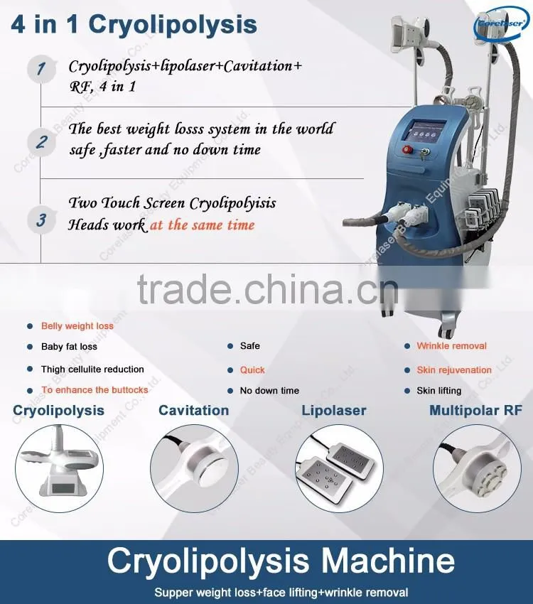 Ultrasonic Cavitation RF Laser heating machine loss weight