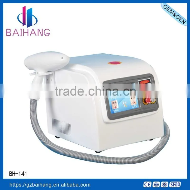 2016 Hot sale portable nd yag laser tattoo removal machine