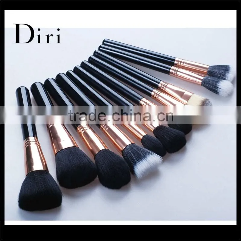 2016 Pro make up brush set best makeup brush sets with pouch rose gold brush sets