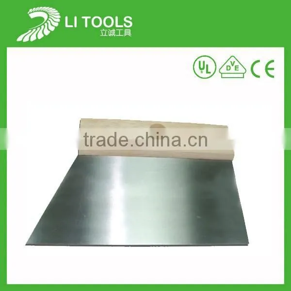 hot selling wood handle stainless steel wide blade putty knife