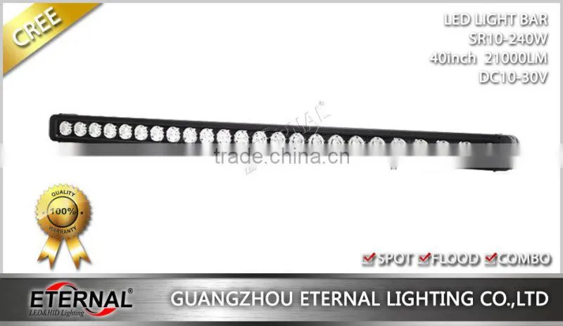 240W 40" 4WD wrangler rubicon offroad equipments 4x4 ATV buggy vehicles boat high power waterproof led work light bar