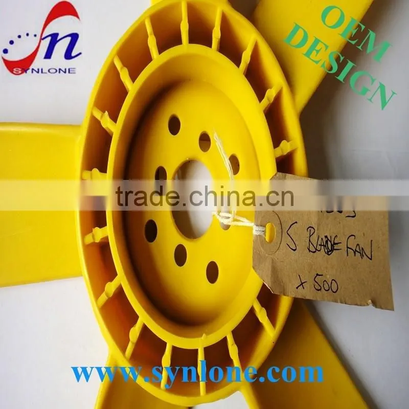 Injection molding plastic propeller