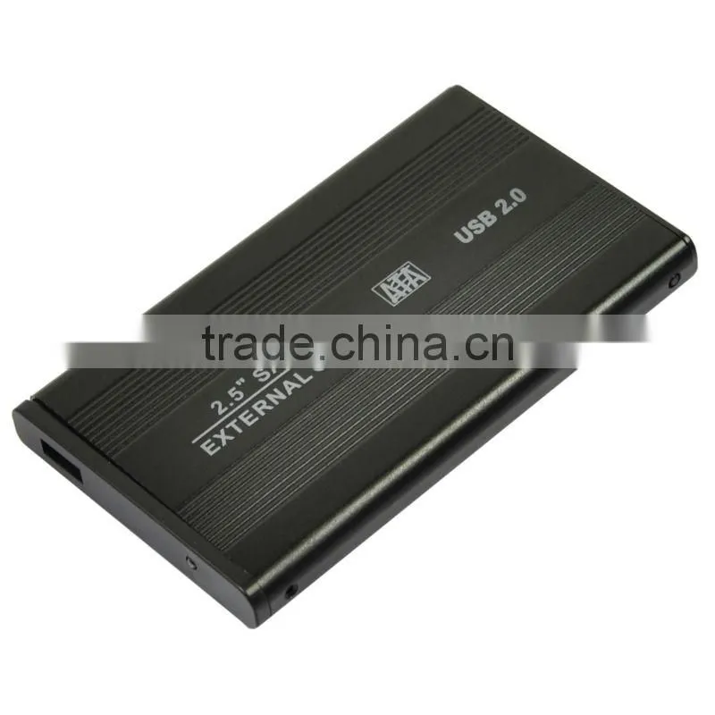 USB 2.0 2.5 inch SATA Hard Drive Disk Enclosure Aluminum HDD External Case Box