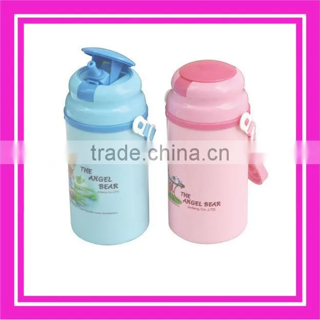 plastic bottle with lunch box and cup for baby