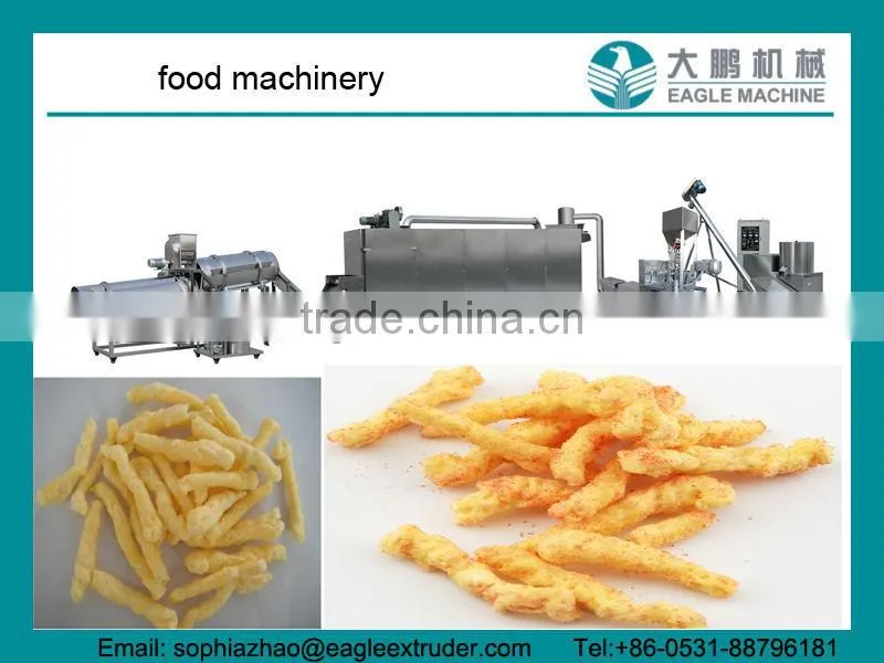Corn chips production line/corn grits puff snack machine