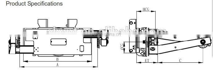 Chinese fork attachement tyre handler clamp