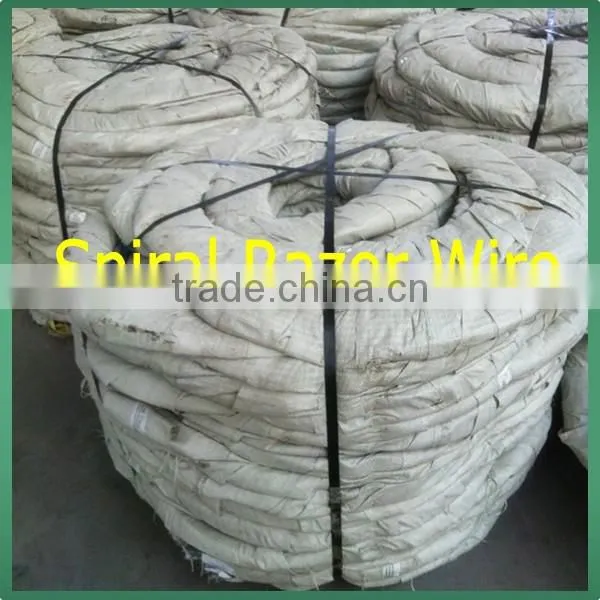 high tensile galvanized sharp razor barbed wire for security fence