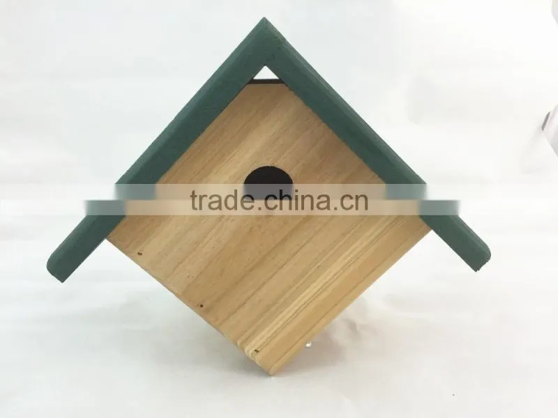 Simple small wooden bird's nest,FSC wood bird house