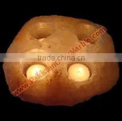 Long Life New selling attractive style NATURAL SALT CANDLE HOLDERS