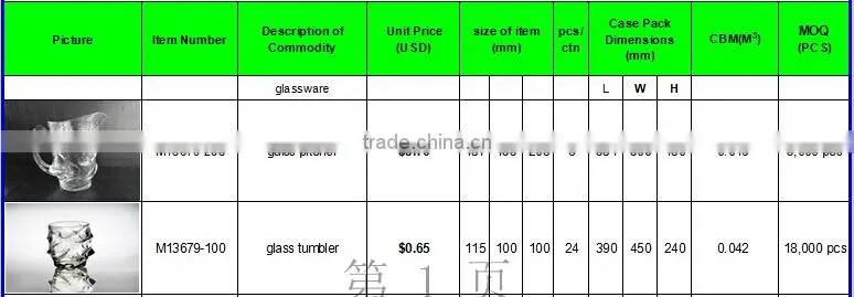 1.5L new design 7pcs Czech Bohemia crystal engraved beer mug