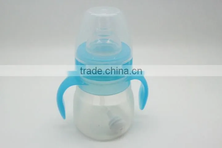 Safe silicone baby feeding bottle